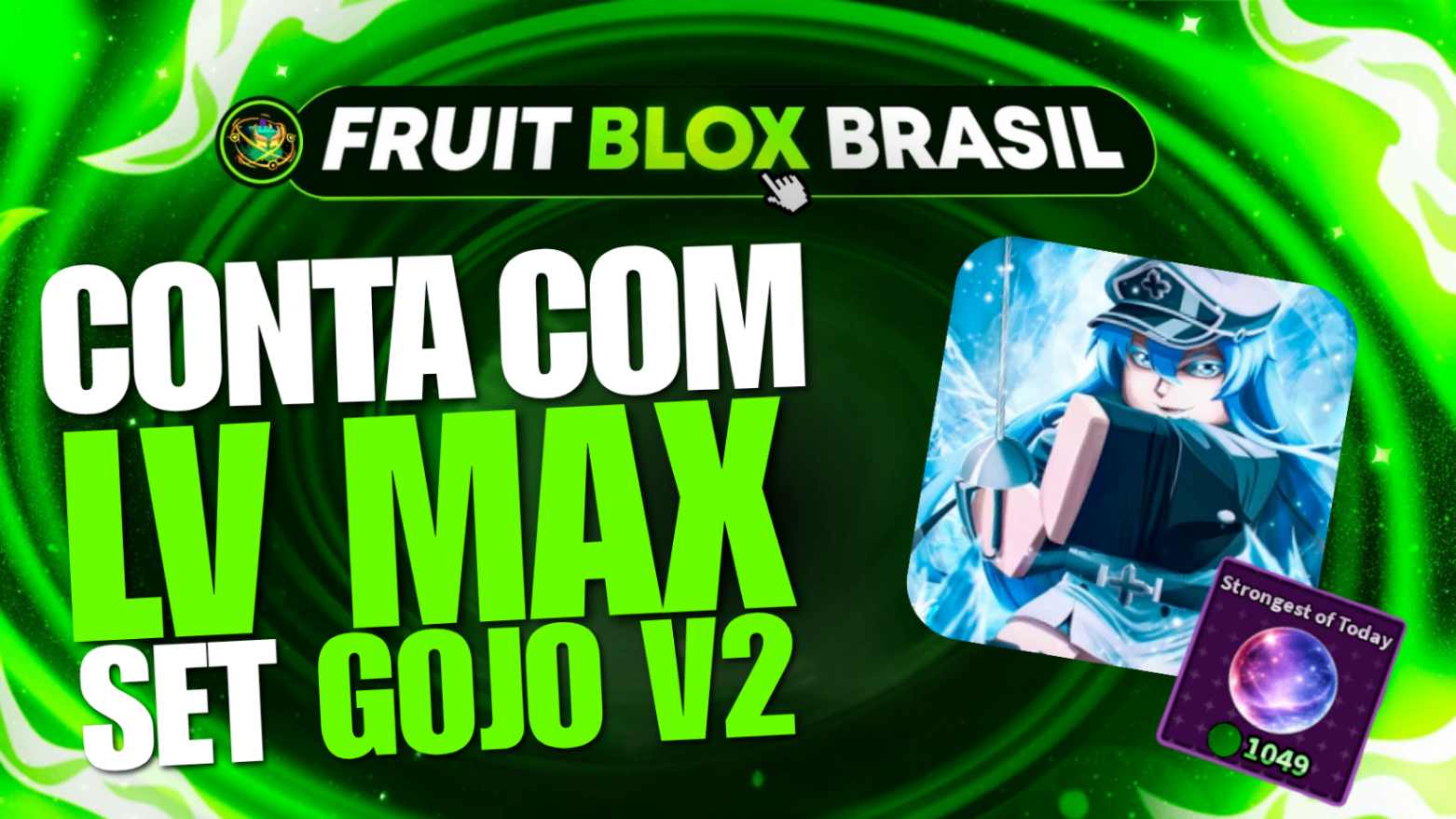 👁️ LEVEL MAX + SET GOJO + ITENS EXCLUSIVOS