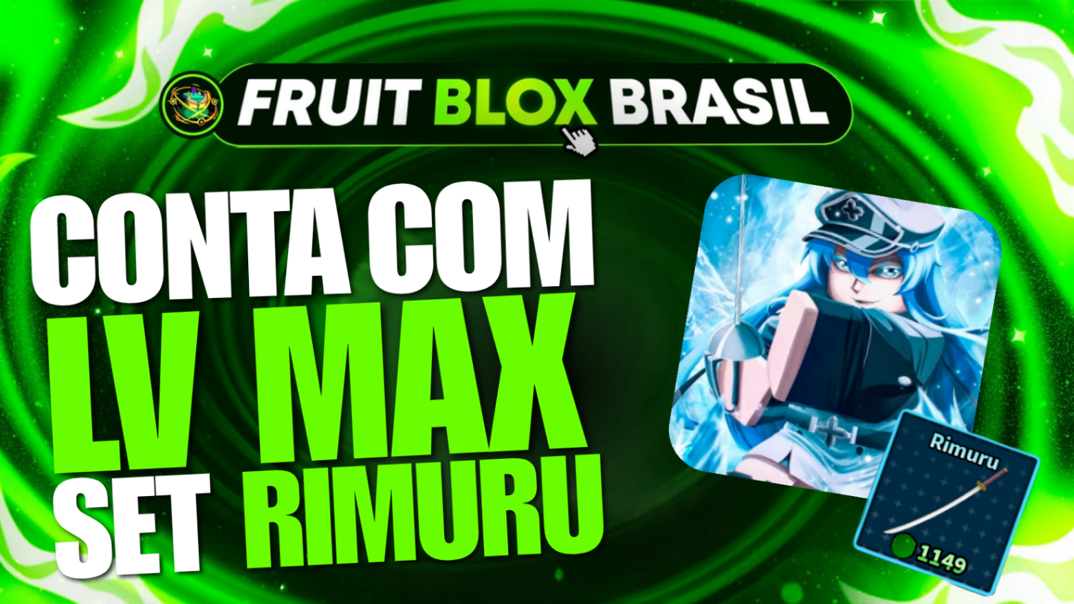 💧 LEVEL MAX + SET RIMURU + ITENS EXCLUSIVOS